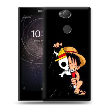 Силиконовый противоударный чехол на Sony Xperia XA2 с принтом One Piece Ван Пис Силиконовый противоударный чехол на Sony Xperia XA2 с принтом One Piece Ван Пис
