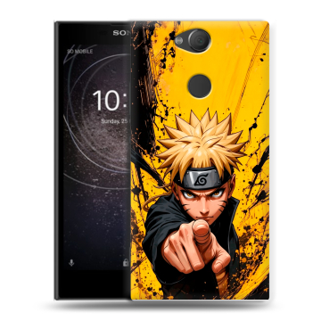 Силиконовый противоударный чехол на Sony Xperia XA2 с принтом Naruto Наруто Силиконовый противоударный чехол на Sony Xperia XA2 с принтом Naruto Наруто