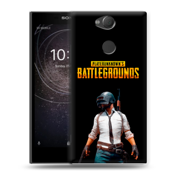 Силиконовый противоударный чехол на Sony Xperia XA2 с принтом PUGB ПАГБ Силиконовый противоударный чехол на Sony Xperia XA2 с принтом PUGB ПАГБ