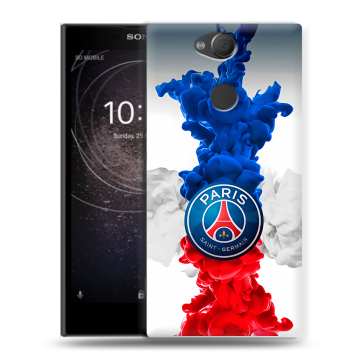 Силиконовый противоударный чехол на Sony Xperia XA2 с принтом PSG ПСЖ Силиконовый противоударный чехол на Sony Xperia XA2 с принтом PSG ПСЖ
