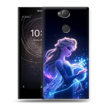 Силиконовый противоударный чехол на Sony Xperia XA2 с принтом Холодное сердце Frozen Силиконовый противоударный чехол на Sony Xperia XA2 с принтом Холодное сердце Frozen