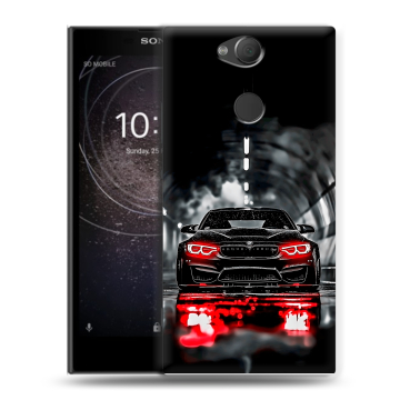 Силиконовый противоударный чехол на Sony Xperia XA2 с принтом BMW БМВ Силиконовый противоударный чехол на Sony Xperia XA2 с принтом BMW БМВ