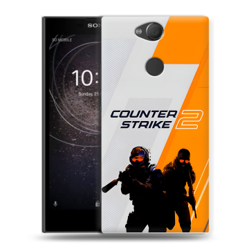 Силиконовый противоударный чехол на Sony Xperia XA2 с принтом Counter Strike Силиконовый противоударный чехол на Sony Xperia XA2 с принтом Counter Strike