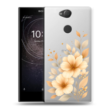 Силиконовый противоударный чехол на Sony Xperia XA2 с принтом для девушки Силиконовый противоударный чехол на Sony Xperia XA2 с принтом для девушки