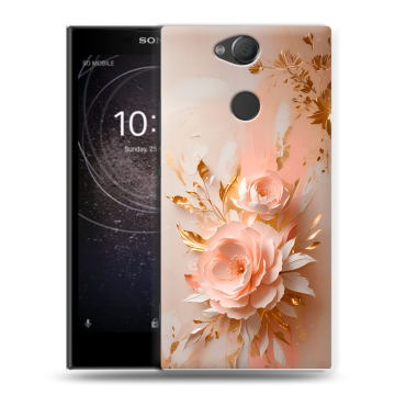 Силиконовый противоударный чехол на Sony Xperia XA2 с принтом женский Силиконовый противоударный чехол на Sony Xperia XA2 с принтом женский