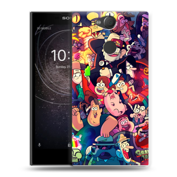 Силиконовый противоударный чехол на Sony Xperia XA2 с принтом Gravity Falls Гравити Фолз Силиконовый противоударный чехол на Sony Xperia XA2 с принтом Gravity Falls Гравити Фолз