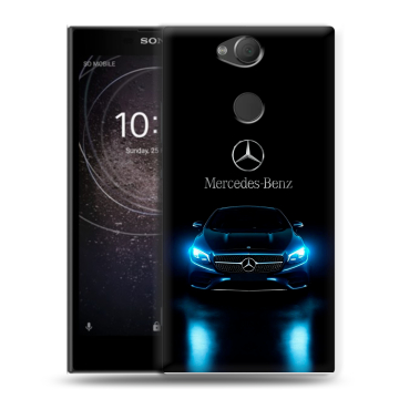 Силиконовый противоударный чехол на Sony Xperia XA2 с принтом Mercedes Мерседес Силиконовый противоударный чехол на Sony Xperia XA2 с принтом Mercedes Мерседес