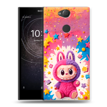 Силиконовый противоударный чехол на Sony Xperia XA2 с принтом Labubu Лабубу Силиконовый противоударный чехол на Sony Xperia XA2 с принтом Labubu Лабубу