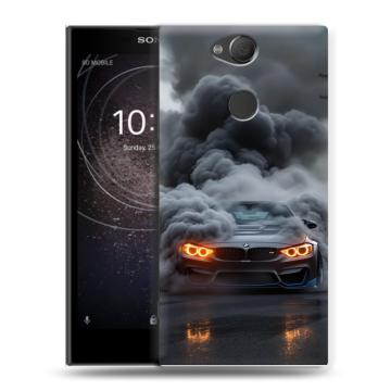 Силиконовый противоударный чехол на Sony Xperia XA2 с принтом BMW БМВ Силиконовый противоударный чехол на Sony Xperia XA2 с принтом BMW БМВ