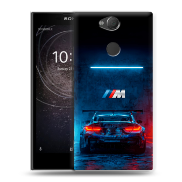 Силиконовый противоударный чехол на Sony Xperia XA2 с принтом BMW БМВ Силиконовый противоударный чехол на Sony Xperia XA2 с принтом BMW БМВ