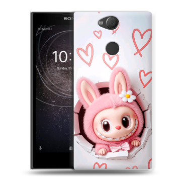 Силиконовый противоударный чехол на Sony Xperia XA2 с принтом Labubu Лабубу Силиконовый противоударный чехол на Sony Xperia XA2 с принтом Labubu Лабубу