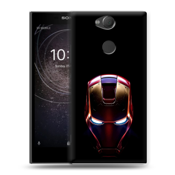 Силиконовый противоударный чехол на Sony Xperia XA2 с принтом IronMan Железный человек Силиконовый противоударный чехол на Sony Xperia XA2 с принтом IronMan Железный человек