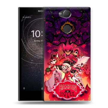 Силиконовый противоударный чехол на Sony Xperia XA2 с принтом Hazbin Hotel Отель Хазбин Силиконовый противоударный чехол на Sony Xperia XA2 с принтом Hazbin Hotel Отель Хазбин