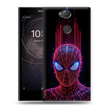 Силиконовый противоударный чехол на Sony Xperia XA2 с принтом Spiderman Человек паук Силиконовый противоударный чехол на Sony Xperia XA2 с принтом Spiderman Человек паук