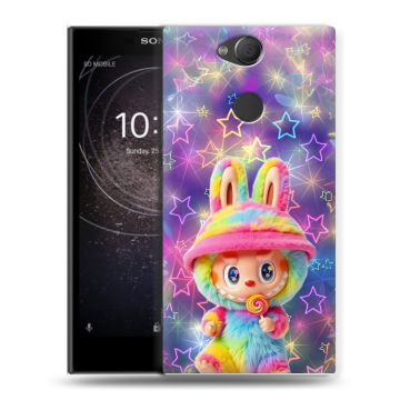 Силиконовый противоударный чехол на Sony Xperia XA2 с принтом Labubu Лабубу Силиконовый противоударный чехол на Sony Xperia XA2 с принтом Labubu Лабубу