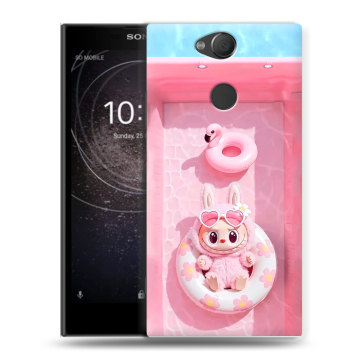 Силиконовый противоударный чехол на Sony Xperia XA2 с принтом Labubu Лабубу Силиконовый противоударный чехол на Sony Xperia XA2 с принтом Labubu Лабубу