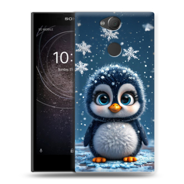 Силиконовый противоударный чехол на Sony Xperia XA2 с принтом Новый год Силиконовый противоударный чехол на Sony Xperia XA2 с принтом Новый год