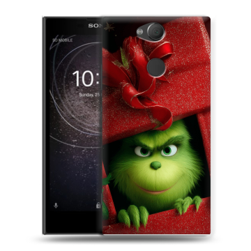 Силиконовый противоударный чехол на Sony Xperia XA2 с принтом Новый год Силиконовый противоударный чехол на Sony Xperia XA2 с принтом Новый год