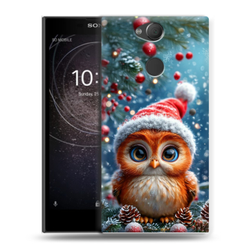 Силиконовый противоударный чехол на Sony Xperia XA2 с принтом Новый год Силиконовый противоударный чехол на Sony Xperia XA2 с принтом Новый год