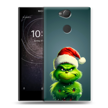 Силиконовый противоударный чехол на Sony Xperia XA2 с принтом Новый год Силиконовый противоударный чехол на Sony Xperia XA2 с принтом Новый год