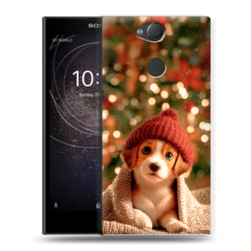 Силиконовый противоударный чехол на Sony Xperia XA2 с принтом Новый год Силиконовый противоударный чехол на Sony Xperia XA2 с принтом Новый год