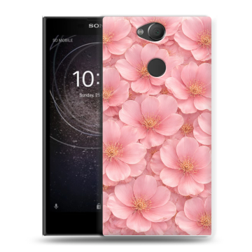Силиконовый противоударный чехол на Sony Xperia XA2 с принтом женский Силиконовый противоударный чехол на Sony Xperia XA2 с принтом женский