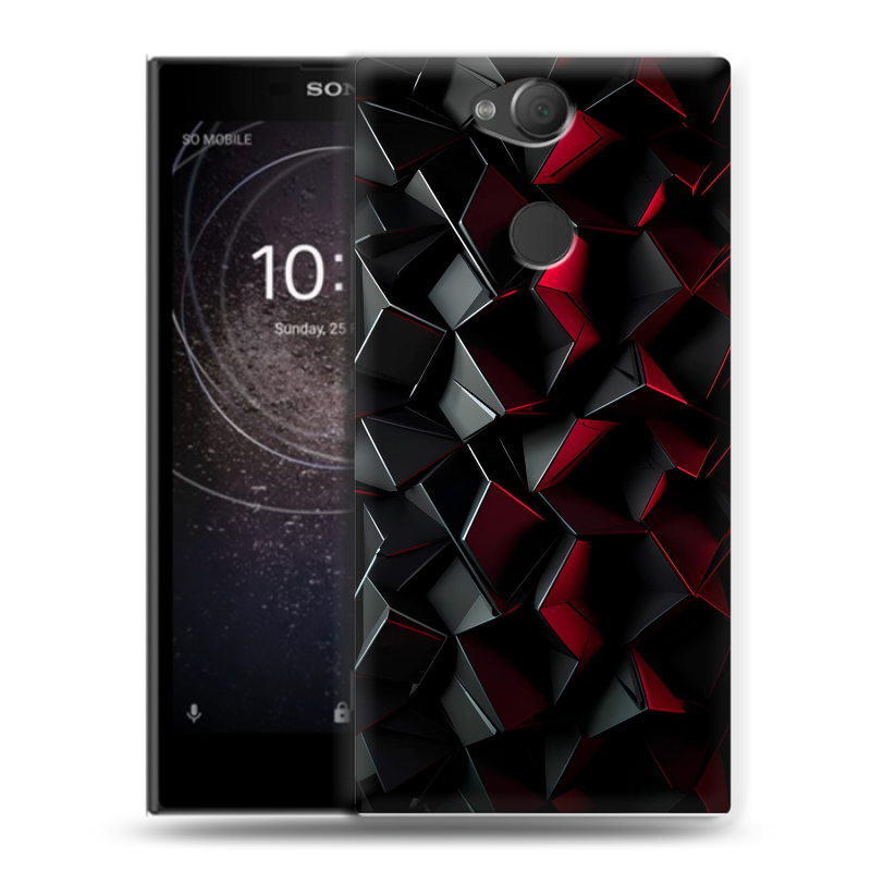 Силиконовый противоударный чехол на Sony Xperia XA2 с принтом Абстракция Силиконовый противоударный чехол на Sony Xperia XA2 с принтом Абстракция