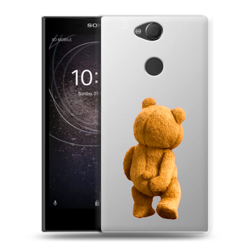 Силиконовый противоударный чехол на Sony Xperia XA2 с принтом Медведь Силиконовый противоударный чехол на Sony Xperia XA2 с принтом Медведь