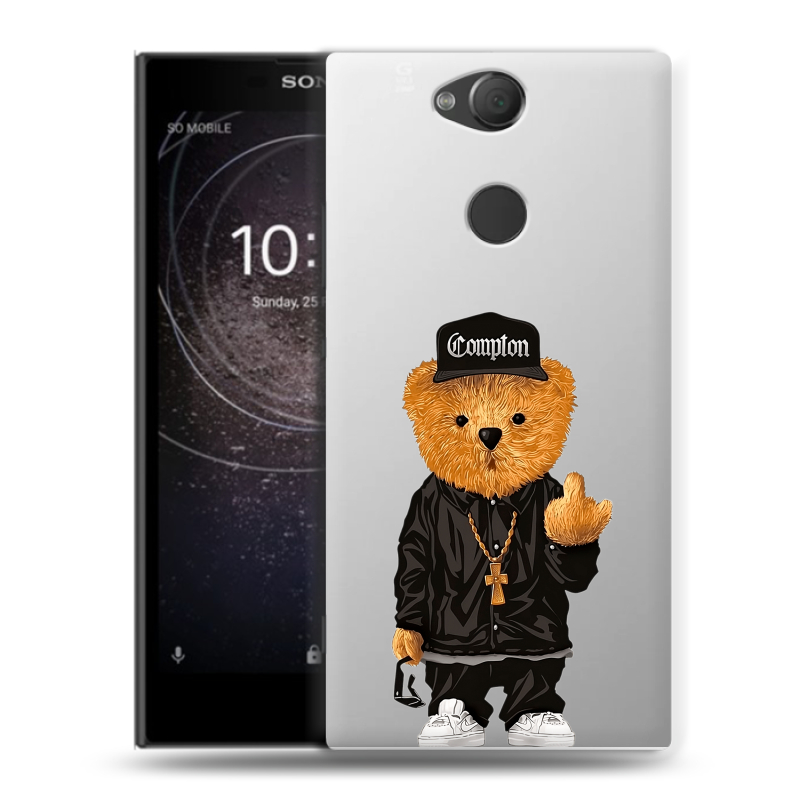 Силиконовый противоударный чехол на Sony Xperia XA2 с принтом Плюшевый медведь Силиконовый противоударный чехол на Sony Xperia XA2 с принтом Плюшевый медведь