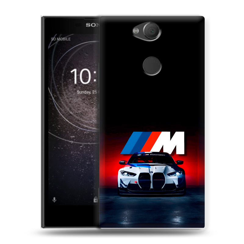 Силиконовый противоударный чехол на Sony Xperia XA2 с принтом БМВ BMW Силиконовый противоударный чехол на Sony Xperia XA2 с принтом БМВ BMW