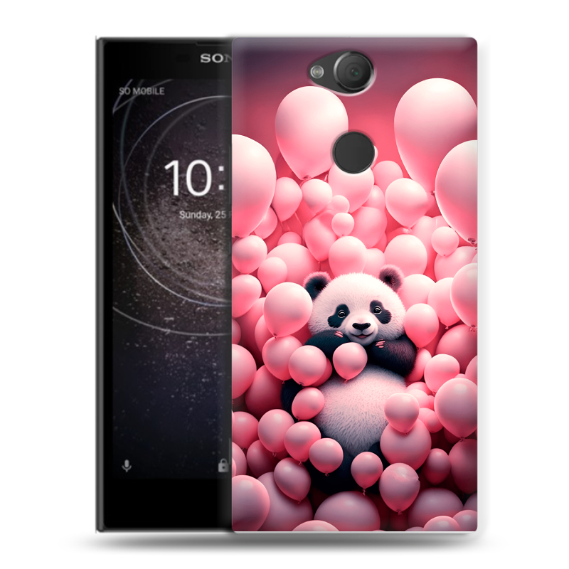Силиконовый противоударный чехол на Sony Xperia XA2 с принтом Панда Силиконовый противоударный чехол на Sony Xperia XA2 с принтом Панда