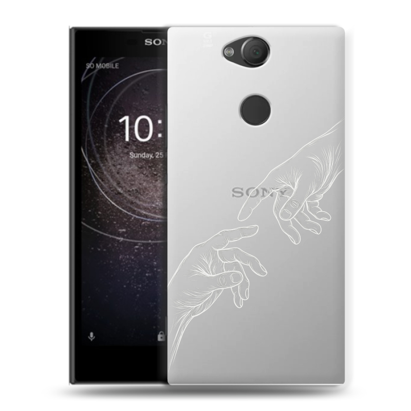 Силиконовый противоударный чехол на Sony Xperia XA2 с принтом Сотворение мира Силиконовый противоударный чехол на Sony Xperia XA2 с принтом Сотворение мира
