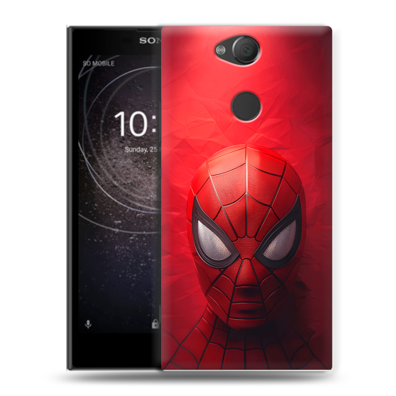 Силиконовый противоударный чехол на Sony Xperia XA2 с принтом Spiderman Человек паук Силиконовый противоударный чехол на Sony Xperia XA2 с принтом Spiderman Человек паук