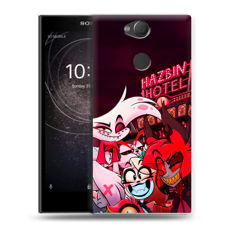 Силиконовый противоударный чехол на Sony Xperia XA2 с принтом Hazbin Hotel Отель Хазбин Силиконовый противоударный чехол на Sony Xperia XA2 с принтом Hazbin Hotel Отель Хазбин