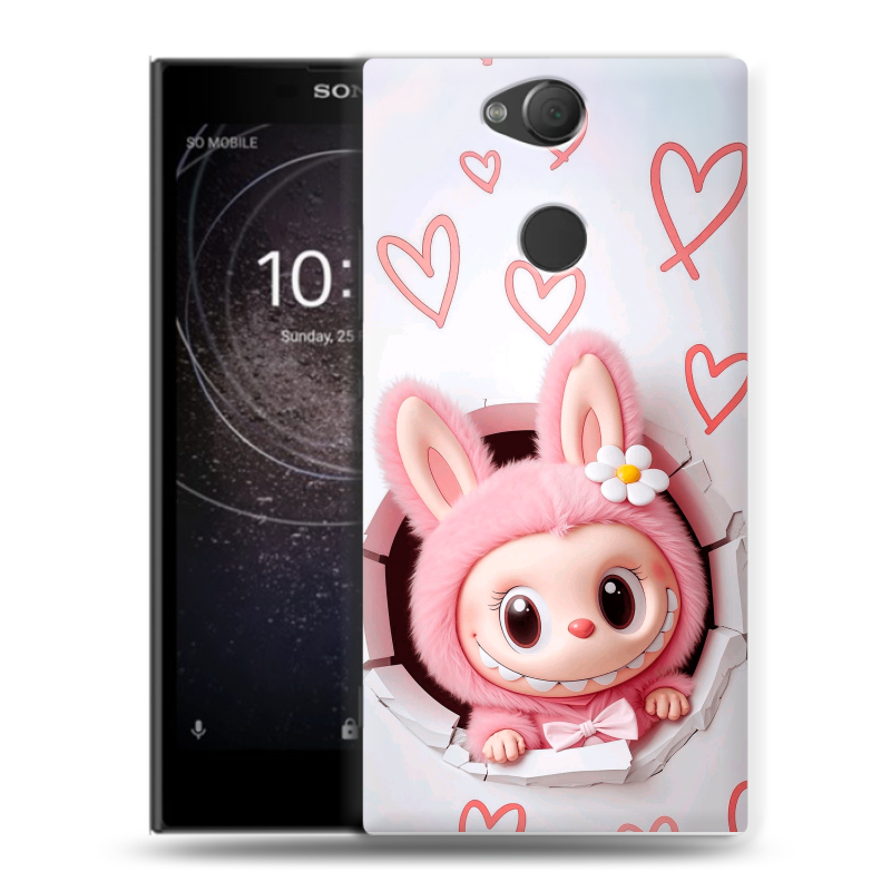 Силиконовый противоударный чехол на Sony Xperia XA2 с принтом Labubu Лабубу Силиконовый противоударный чехол на Sony Xperia XA2 с принтом Labubu Лабубу