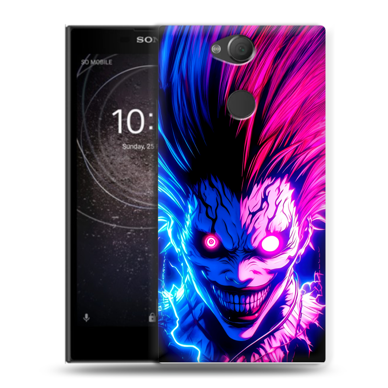 Силиконовый противоударный чехол на Sony Xperia XA2 с принтом Death note Тетрадь смерти Силиконовый противоударный чехол на Sony Xperia XA2 с принтом Death note Тетрадь смерти