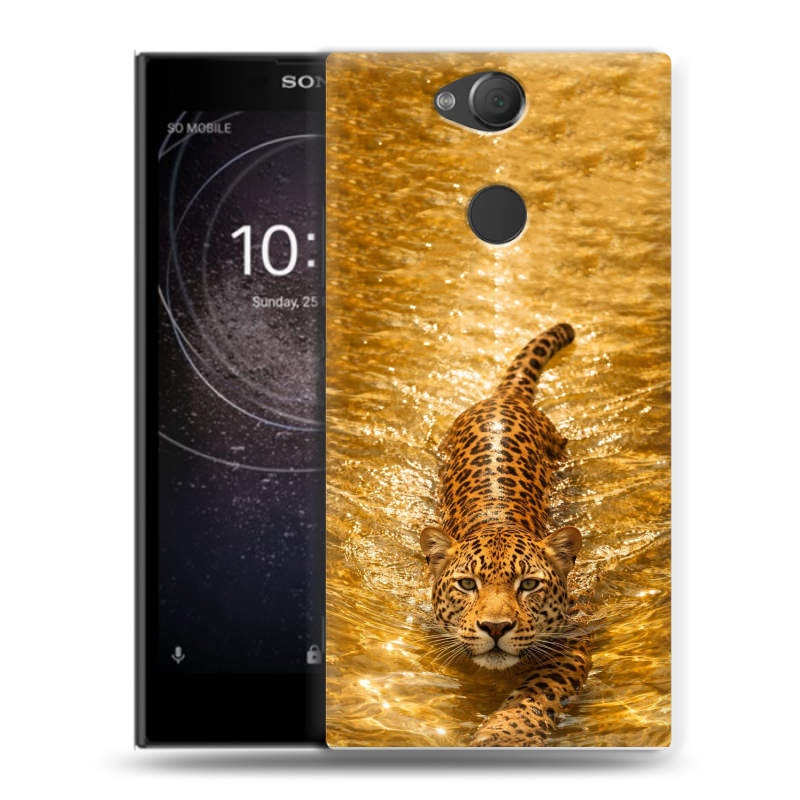 Силиконовый противоударный чехол на Sony Xperia XA2 с принтом женский Силиконовый противоударный чехол на Sony Xperia XA2 с принтом женский