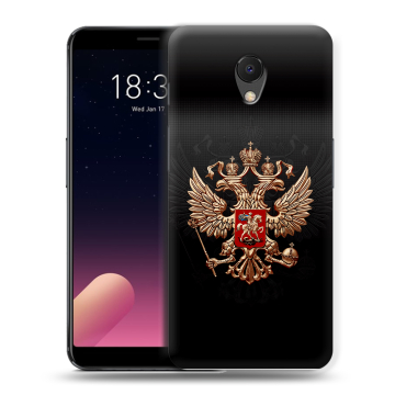 Силиконовый чехол на Meizu M6s с принтом Герб России