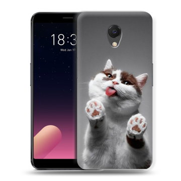 Силиконовый чехол на Meizu M6s с принтом Коты