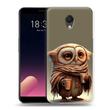 Силиконовый чехол на Meizu M6s с принтом Сова