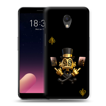 Силиконовый чехол на Meizu M6s с принтом Золотой скрудж макдак