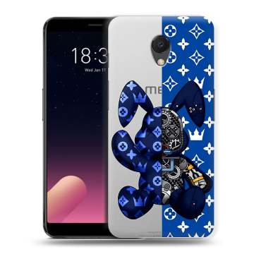 Силиконовый чехол на Meizu M6s с принтом Луи робот