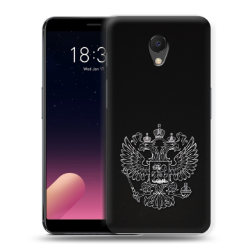 Силиконовый чехол на Meizu M6s с принтом Герб России