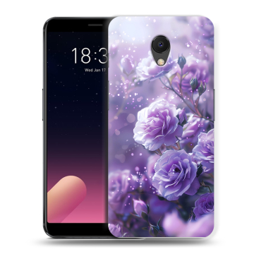 Силиконовый чехол на Meizu M6s с принтом Розы цветы Силиконовый чехол на Meizu M6s с принтом Розы цветы