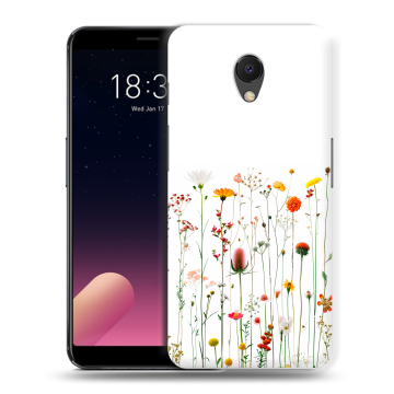 Силиконовый чехол на Meizu M6s с принтом цветы
