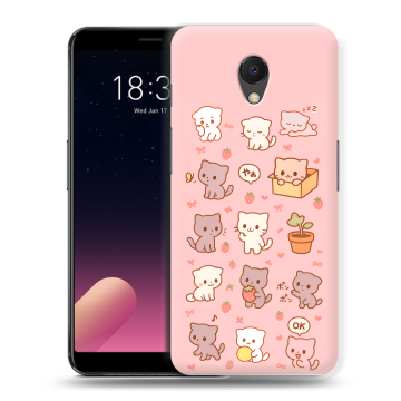 Силиконовый чехол на Meizu M6s с принтом Hello Kitty Хелоу Кити