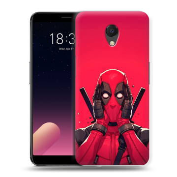 Силиконовый чехол на Meizu M6s с принтом Дедпул Deadpool