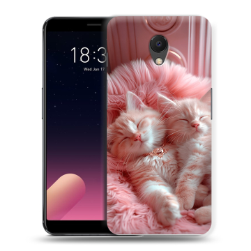 Силиконовый чехол на Meizu M6s с принтом котята котики Силиконовый чехол на Meizu M6s с принтом котята котики