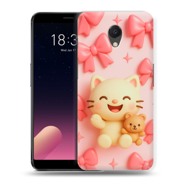 Силиконовый чехол на Meizu M6s с принтом для девочек