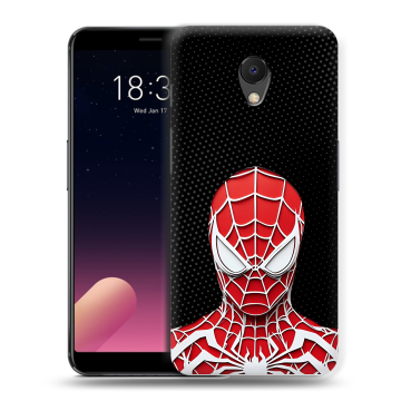Силиконовый чехол на Meizu M6s с принтом человек паук spiderman